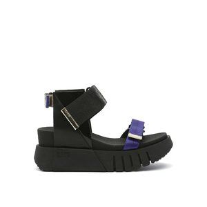 United Nude Delta Run Midnight wedge platform sandals size 6/36 black NEW in box
